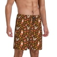 thumbnail image 1 of Picia Autumn Thanksgiving Pajama Shorts for Men, Men's Pajama Bottoms, Sleepwear,Short Pajama Pants-3X-Large, 1 of 9