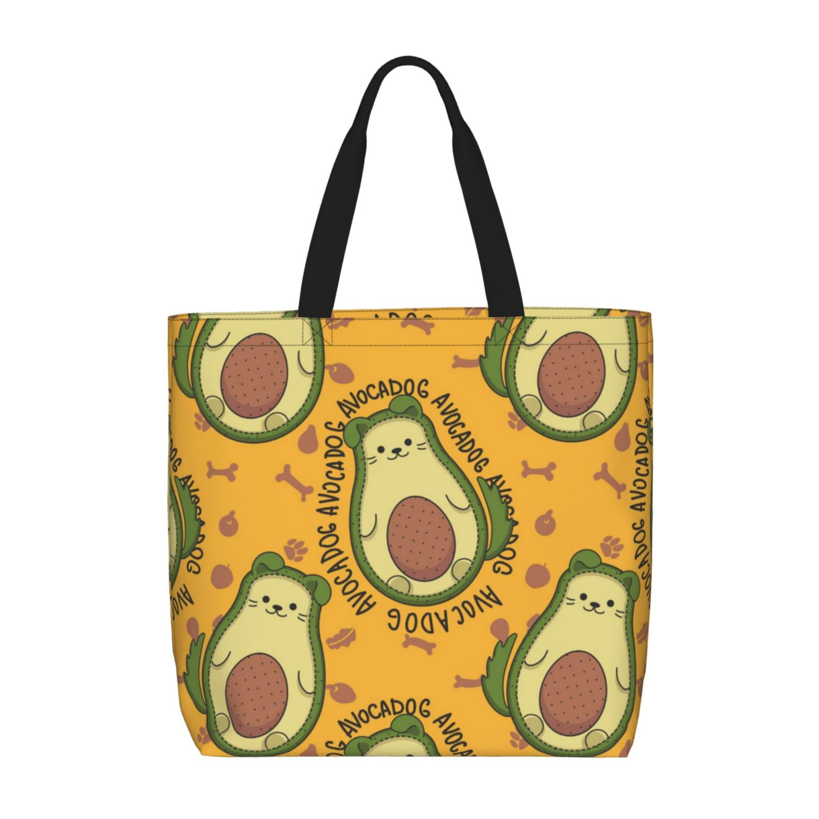 Picia Avocado Dog for Tote Bag for Women with Zipper, Gym Tote with ...