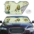 thumbnail image 1 of Picia Avocado for Exercise Curved Windshield Sunshade Accordion Folding Style Auto Shade for Car Truck SUV Van Blocks UV Ray Sun Visor Protector -Medium, 1 of 7