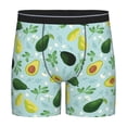 thumbnail image 1 of Picia Avocado Flowers And Leaves Pattern Men's Athletic Long Leg Briefs , Performance Stretch Underwear，Moisture-Wicking, 1 of 7