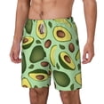 thumbnail image 1 of Picia Avocado With Seeds pattern Mens Swim Trunks with Compression Liner Stretch Beach Shorts Quick Dry with Zipper Pockets No-Chafing Board Shorts-3X-Large, 1 of 9