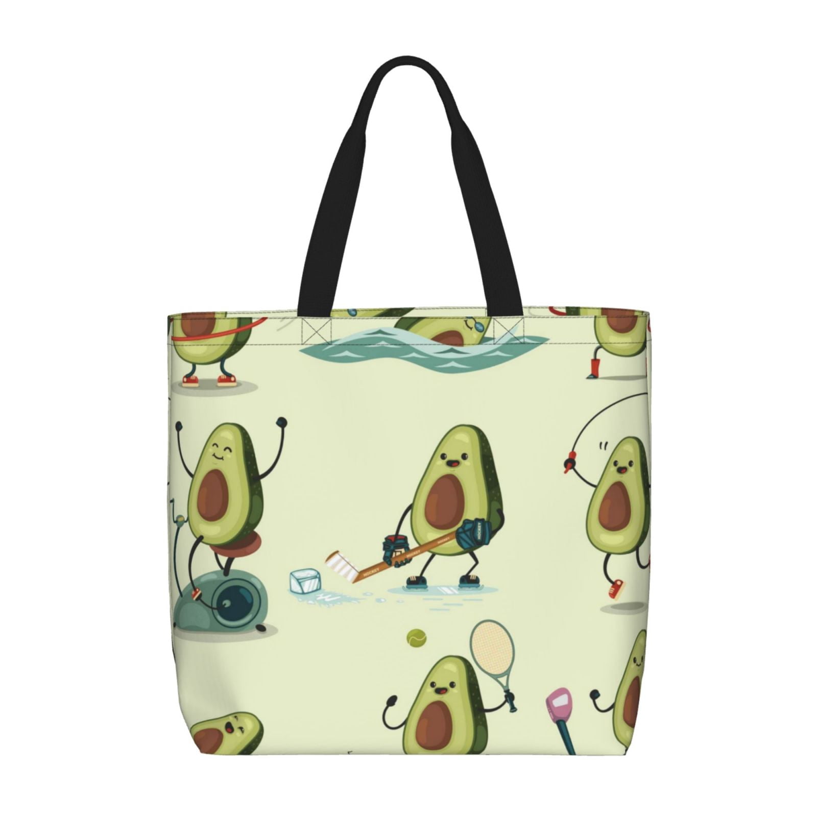 Picia Avocado for Exercise for Tote Bag for Women with Zipper, Gym Tote ...