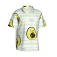 thumbnail image 1 of Picia Avocado of a Hear Gentle Cotton Regular Fit Short Sleeve Casual Hawaiian Shirt for Men-, 1 of 9