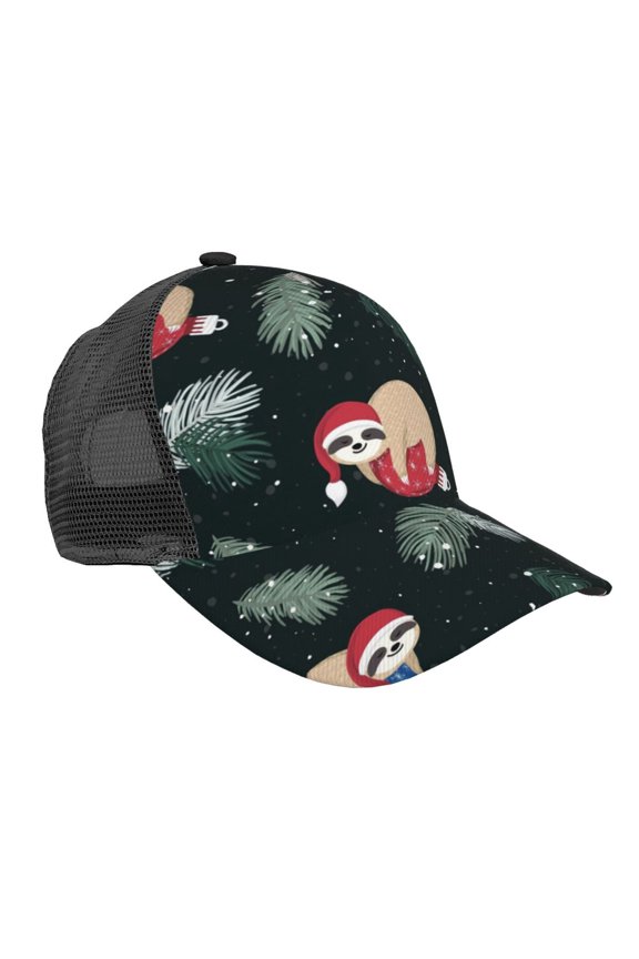 Baby Sloths Sleeping Pattern Trucker Hat,Baseball Cap,Sun Protection Cap,Stylish Headwear,Leisure Cap,Outdoor Sports Cap