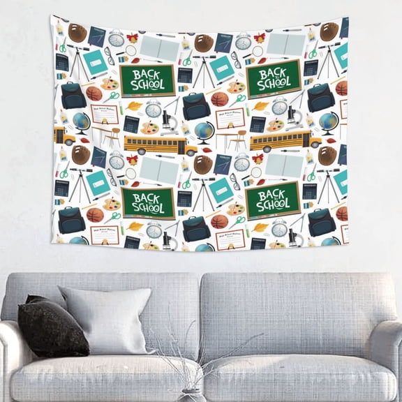 Picia Back To School A Pattern Tapestry-Tapestries for Bedroom Living Room Dorm(29x37")