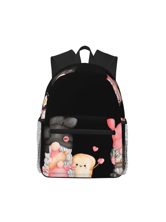 Baker Gnome Large Capacity Backpack Classic Style Backpack Casual Backpack Water-Resistant School Work Travel Outdoor Backpack