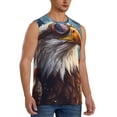 thumbnail image 1 of Picia Bald Eagle Pilot mens Cotton Tank Undershirts , Moisture-wicking Ribbed Tanks, Lightweight Cotton Tank Undershirts-XX-Large, 1 of 8