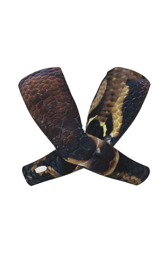Ball Phyton Snake Arm Sleeves for Men and Women - Tattoo Cover Up UPF 50+ Cooling Sports Sleeve for Basketball Golf Football-One Size