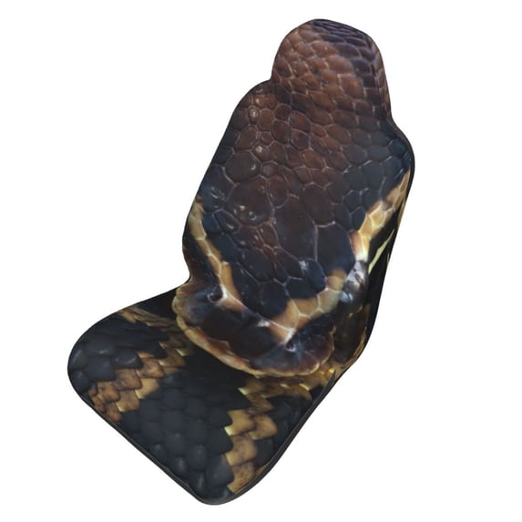 Picia Ball Phyton Snake Print Waterproof Sweating Car Seat Cover for Post Gym Workout, Running, Beach and Hiking, Universal Fit Anti-Slip Bucket Seat Protector