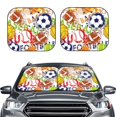 thumbnail image 1 of Picia Balls 2 Piece Car Windshield Sun Shade Foldable | Foldable Sun Shield for Front Window Blocks UV Rays and Keeps Your Vehicle Cool-Large, 1 of 1