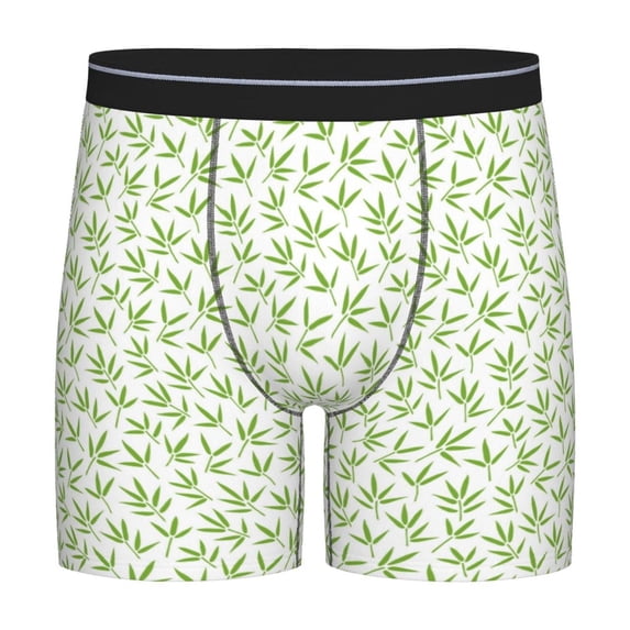Picia Bamboo 1 Pattern Men's Athletic Long Leg Briefs , Performance Stretch Underwear,Moisture-Wicking