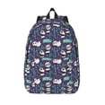 thumbnail image 1 of Picia Bamboo Panda Printed Canvas Daypack - Stylish and Durable Vintage Compact Backpack - Class, Work, Travel, or Laptop Bookbag,Organized Compartments-Medium, 1 of 6