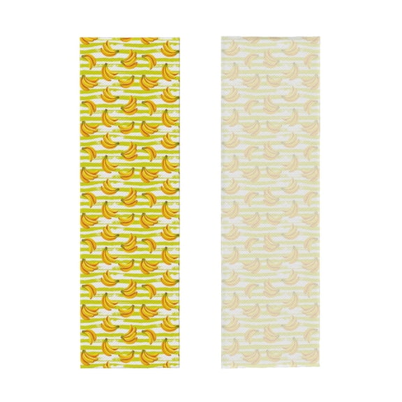 Picia Bananas On A Striped Pattern Cooling Towels (40"x12") Cool Towel, Cold Towel, Microfiber Soft Breathable Chilly Ice Towel