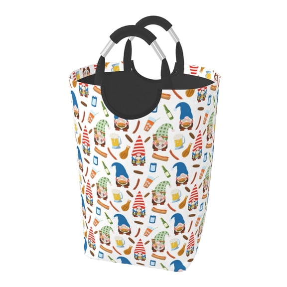 Picia Barbecue Gnomes Laundry Basket With Handles Laundry Hamper Toys Storage Organizer Foldable Bucket Washing Bin Dirty Clothes Bag For Home Bathroom Bedroom Dorm