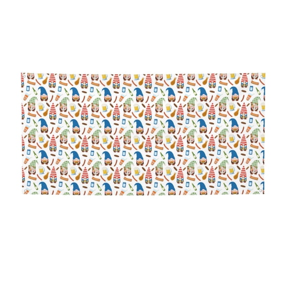 Picia Barbecue Gnomes Pattern Party Banner, Festive Decoration, Holiday Banner, Celebration Decor, Event Banner, Reusable Party Banner-Small