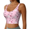 thumbnail image 1 of Picia Bat And Pumpkin Sports Bra for Women,Padded Strappy Sports Bras Medium Support Yoga Bra with Removable Cups,Running Yoga Bra-Large, 1 of 9