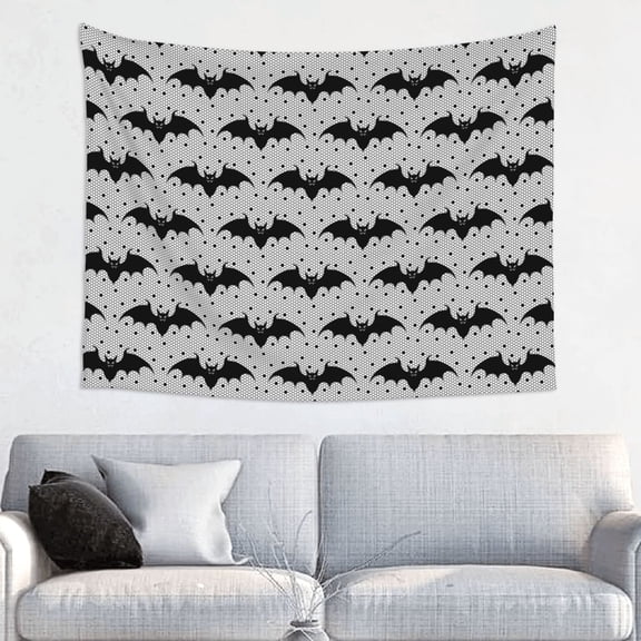 Picia Bat Pattern Tapestry-Tapestries for Bedroom Living Room Dorm(29x37")