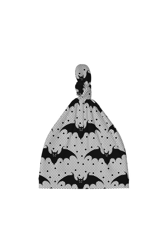 Bat Printed Preemie Hats for Baby Girls Cotton Premature Knot Hats Newborn Hospital Cap Warm Knot Beanie Nicu for Preemie Girls and Boys