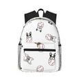 thumbnail image 1 of Picia Bbaseball Dog Large Capacity Backpack Classic Style Backpack Casual Backpack Water-Resistant School Work Travel Outdoor Backpack, 1 of 8