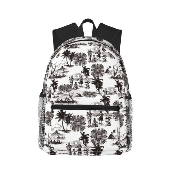 Picia Beach Large Capacity Backpack Classic Style Backpack Casual Backpack Water-Resistant School Work Travel Outdoor Backpack