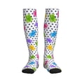 thumbnail image 1 of Picia Bear And Polka Dot Printed Sports Compression Socks - 15-20mmHg Graduated Compression, High-Performance Soft and Breathable Socks for Men and Women, 1 of 5