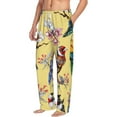 thumbnail image 1 of Picia Beautiful Bright Birds And Flowers Mens Soft Woven Cotton Elastic Waistband Sleep Pajama Pant Lounge Sleep Pant With Pockets And Drawstring-Medium, 1 of 9