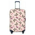 thumbnail image 1 of Picia Beautiful Butterflies and Hearts Luggage Protector Cover Thicken Suitcase Protector Cover Fit 18-32 Inch Luggage-Small, 1 of 9