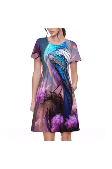 Bird Print Dresses for Women in Colorful and Playful Designs