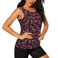 thumbnail image 1 of Picia Beautiful Purple Butterflies Pattern Women's Workout Tank Top,Breathable Activewear,Slim Fit Athletic Top,Versatile Workout Moisture-wicking top-Small, 1 of 9