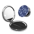 thumbnail image 1 of Picia Beautiful Snowflake Butterfly for Compact Vanity Mirror , Travel Makeup Mirror , Portable Magnifying Cosmetic Mirror for Daily, Work, Business-Round Shape, 1 of 9