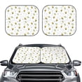 thumbnail image 1 of Picia Bee 2 Piece Car Windshield Sun Shade Foldable | Foldable Sun Shield for Front Window Blocks UV Rays and Keeps Your Vehicle Cool-Large, 1 of 7