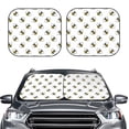 thumbnail image 1 of Picia Bee 2 Piece Car Windshield Sun Shade Foldable | Foldable Sun Shield for Front Window Blocks UV Rays and Keeps Your Vehicle Cool-Medium, 1 of 7