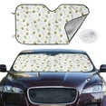 thumbnail image 1 of Picia Bee Curved Windshield Sunshade Accordion Folding Style Auto Shade for Car Truck SUV Van Blocks UV Ray Sun Visor Protector -Small, 1 of 7