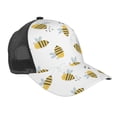 thumbnail image 1 of Picia Bee Pattern Trucker Hat,Baseball Cap,Sun Protection Cap,Stylish Headwear,Leisure Cap,Outdoor Sports Cap, 1 of 1