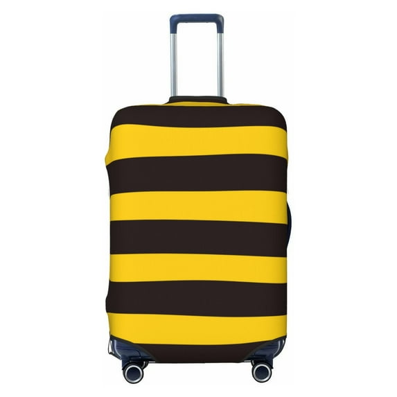 Picia Bee Stripe Luggage Protector Cover Thicken Suitcase Protector Cover Fit 18-32 Inch Luggage-Small
