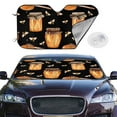 thumbnail image 1 of Picia Bee and Honey Curved Windshield Sunshade Accordion Folding Style Auto Shade for Car Truck SUV Van Blocks UV Ray Sun Visor Protector -Medium, 1 of 7