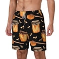 thumbnail image 1 of Picia Bee and Honey pattern Mens Swim Trunks with Compression Liner Stretch Beach Shorts Quick Dry with Zipper Pockets No-Chafing Board Shorts-Large, 1 of 9