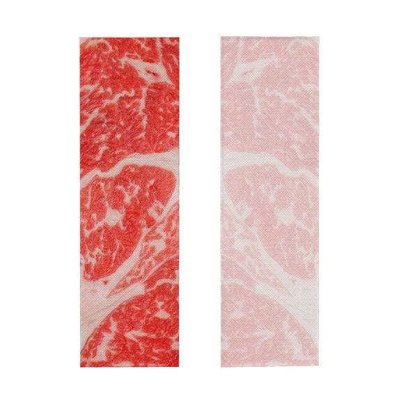 Picia Beef Steaks Pattern Cooling Towels (40"x12") Cool Towel, Cold Towel, Microfiber Soft Breathable Chilly Ice Towel
