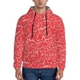 thumbnail image 1 of Picia Beef2 Pattern Casual Men's Hoodie - Lightweight Hooded Sweatshirt with Kangaroo Pocket, Comfortable Pullover for Everyday, Travel-X-Large, 1 of 7