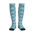thumbnail image 1 of Picia Best Dad Ever Printed Sports Compression Socks - 15-20mmHg Graduated Compression, High-Performance Soft and Breathable Socks for Men and Women, 1 of 5