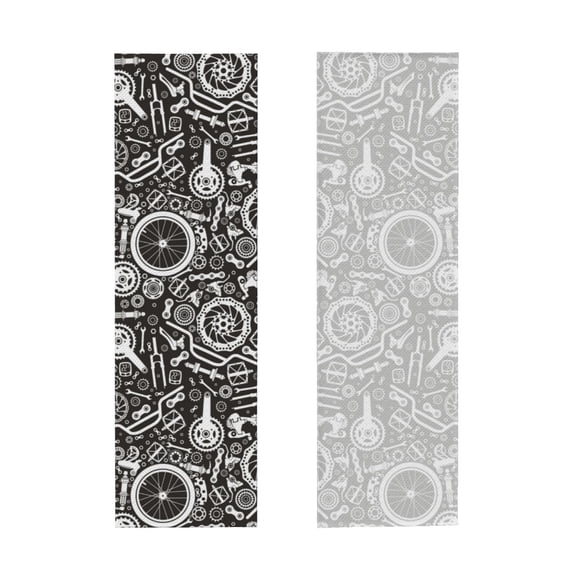 Picia Bicycles Parts Pattern Cooling Towels (40"x12") Cool Towel, Cold Towel, Microfiber Soft Breathable Chilly Ice Towel