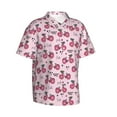 thumbnail image 1 of Picia Bike with Donut Wheels Gentle Cotton Regular Fit Short Sleeve Casual Hawaiian Shirt for Men-Medium, 1 of 9