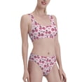 thumbnail image 1 of Picia Bike with Donut Wheels Women's High Waisted Bikini Scoop Neck Swimsuit Two Pieces Bathing Suit-X-Large, 1 of 8