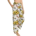 thumbnail image 1 of Picia Bird Sunflowers Womens Soft Woven Cotton Elastic Waistband Sleep Pajama Pant Lounge Sleep Pant With Pockets And Drawstring-XX-Large, 1 of 9