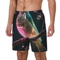thumbnail image 1 of Picia Bird5 pattern Mens Swim Trunks with Compression Liner Stretch Beach Shorts Quick Dry with Zipper Pockets No-Chafing Board Shorts-XX-Large, 1 of 9