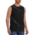 thumbnail image 1 of Picia Black Marble Texture Abstract mens Cotton Tank Undershirts , Moisture-wicking Ribbed Tanks, Lightweight Cotton Tank Undershirts-3X-Large, 1 of 8
