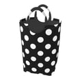 thumbnail image 1 of Picia Black and White Polka Dot Laundry Basket With Handles Laundry Hamper Toys Storage Organizer Foldable Bucket Washing Bin Dirty Clothes Bag For Home Bathroom Bedroom Dorm, 1 of 6