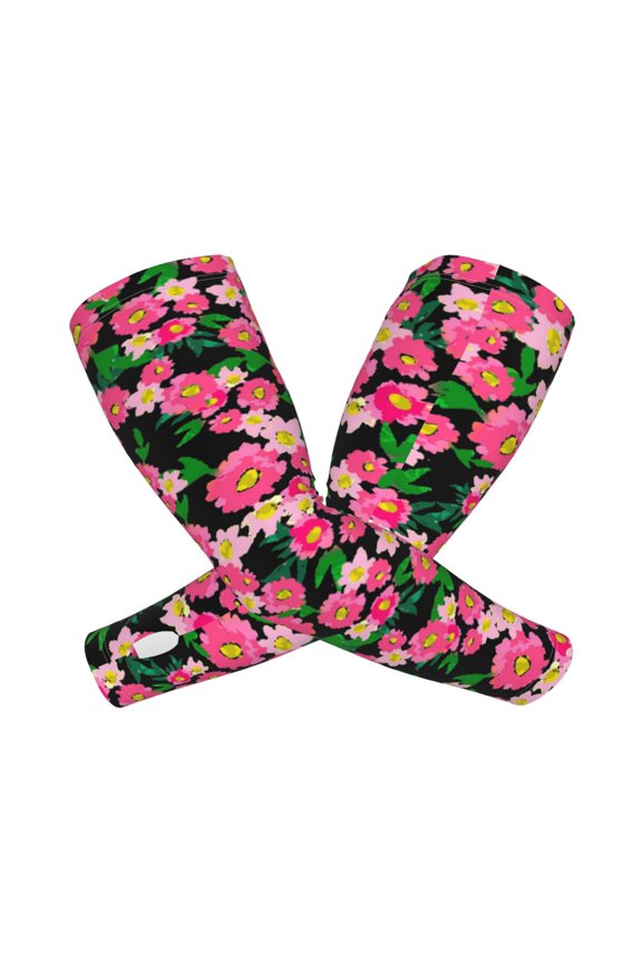 Blooming Meadow Arm Sleeves for Men and Women - Tattoo Cover Up UPF 50+ Cooling Sports Sleeve for Basketball Golf Football-One Size