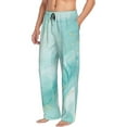 thumbnail image 1 of Picia Blue Marble Mens Soft Woven Cotton Elastic Waistband Sleep Pajama Pant Lounge Sleep Pant With Pockets And Drawstring-Medium, 1 of 9