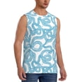 thumbnail image 1 of Picia Blue Snake mens Cotton Tank Undershirts , Moisture-wicking Ribbed Tanks, Lightweight Cotton Tank Undershirts-Large, 1 of 8